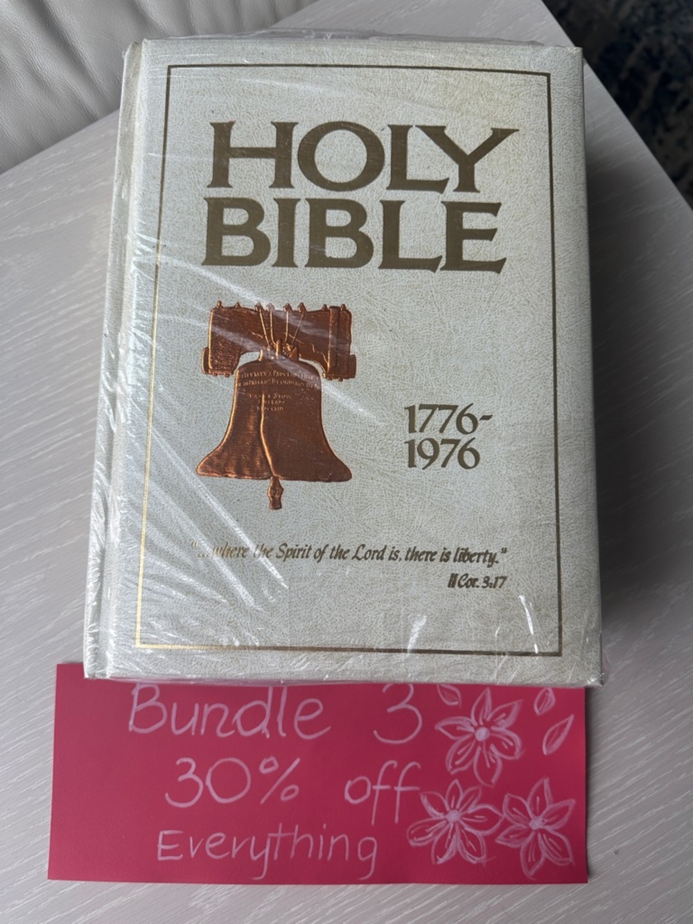 Holy Bible with Liberty Bell Cover - Thomas Nelson - New - sealed